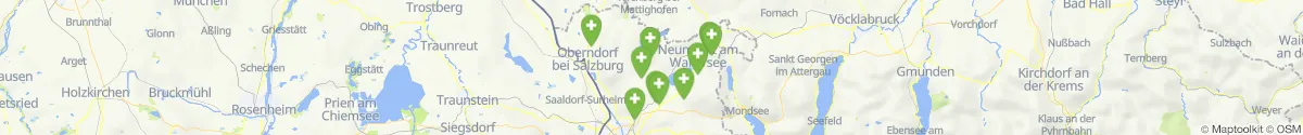 Kartenansicht für Apotheken-Notdienste in der Nähe von Mattsee (Salzburg-Umgebung, Salzburg)